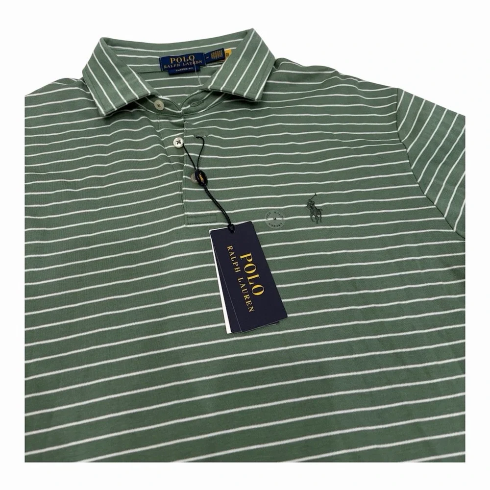 Polo Ralph Lauren Men's Polo Classic Fit 100 Cotton Green Size M NWT